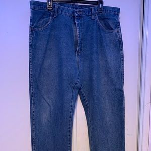Rustler Mens Regular Fit Jeans 38x30 Blue